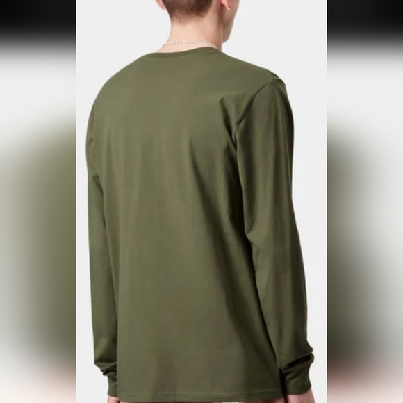 Carhartt Money Green Sage Long Sleeve Pocket Tee With Back Logo Size XL - Picture 13 of 16